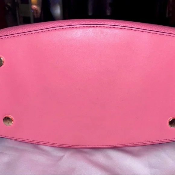 Michael Kors Vibrant Pink Shoulder Bag with Gold Accents - Picture 3 of 5
